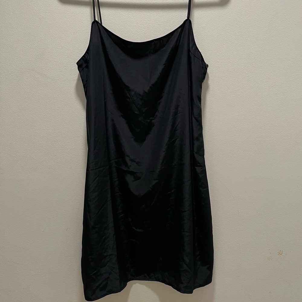 Prada Silk Black Slip Dress - Size 38